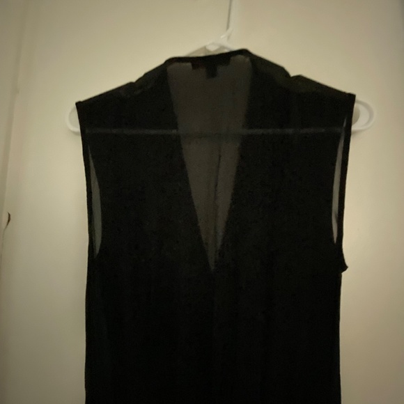 Rachel Zoe Black Jumpsuit with Sheer Back Size 0 - Picture 3 of 4